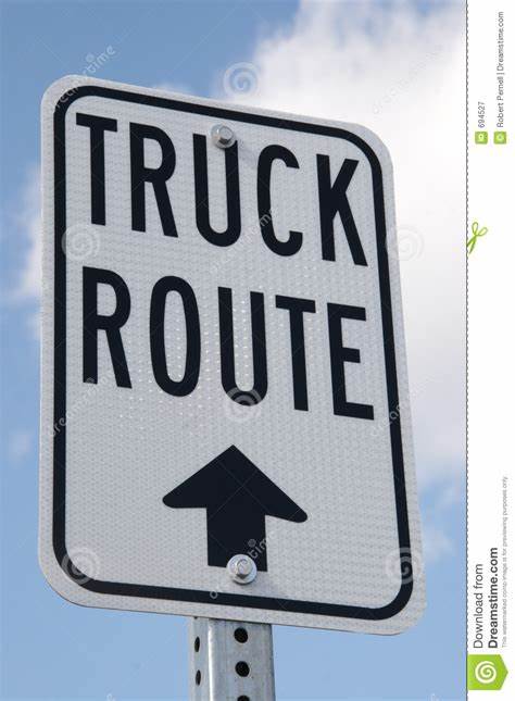 Revised Truck Route - Semi's please note!