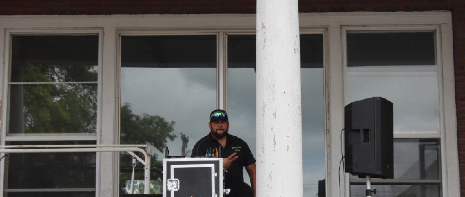 DJ Drew from Rowdy Boys Entertainment playing some tunes.