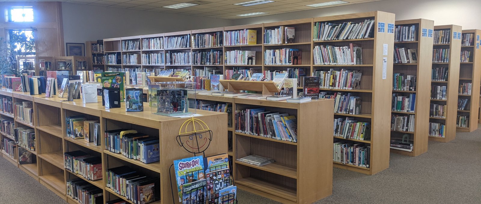 Keep an eye out for our new items! The library gets new books, audio books, and movies monthly! Keep an eye out for our new items! The library gets new books, audio books, and movies monthly!