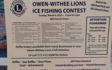 20th Annual Owen-Withee Lions Ice Fishing Contest