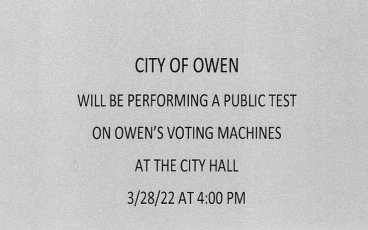 Public Test of Voting Machines