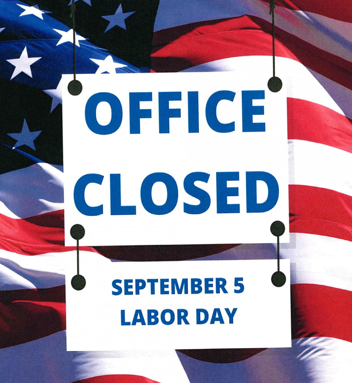 City Hall Closed for Labor Day