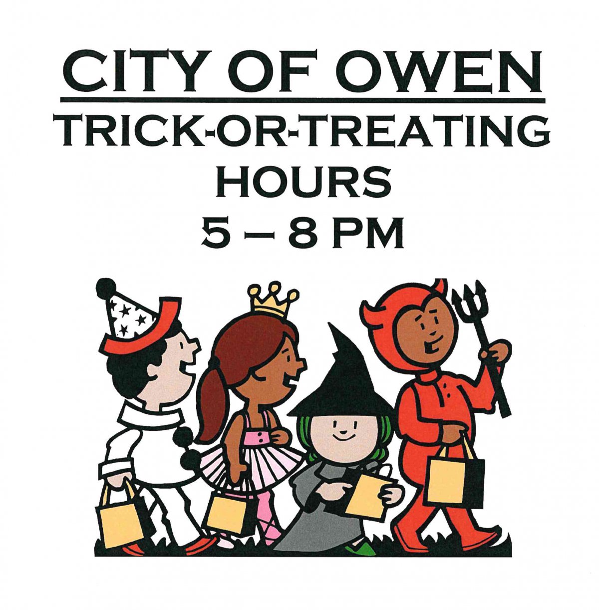 TRICK-OR-TREATING HOURS