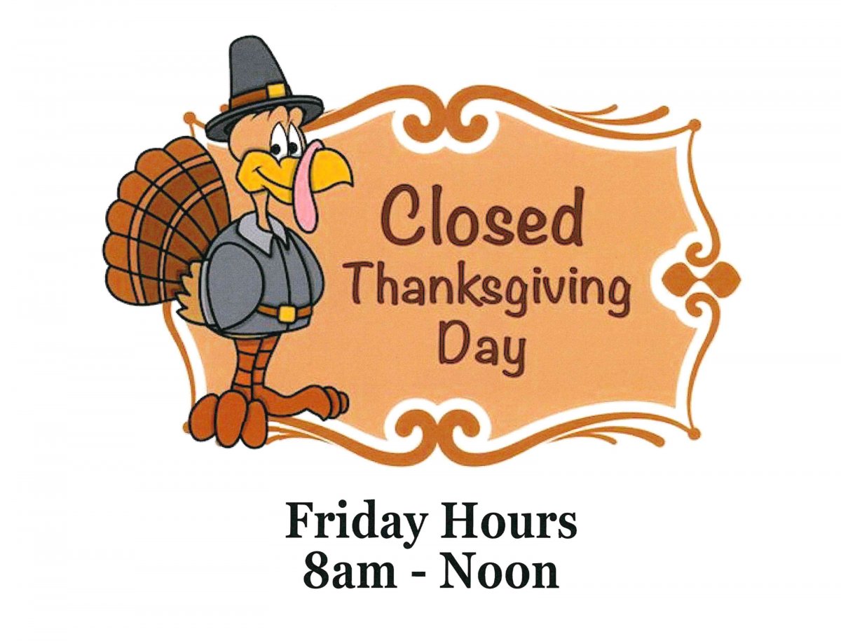 Office Closed for Thanksgiving