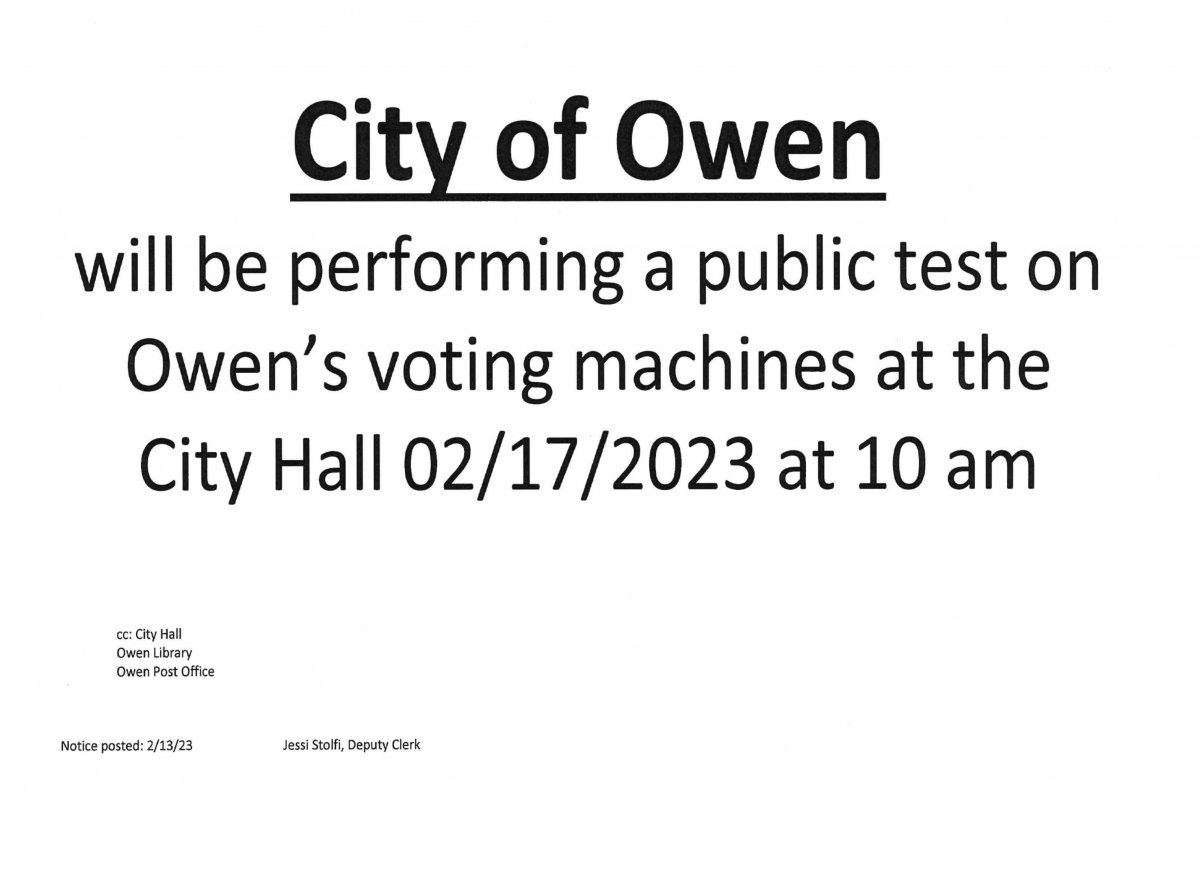 Public Testing of Voting Machines