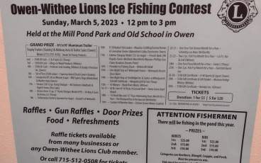 21st Annual Owen-Withee Lions Ice Fishing Contest