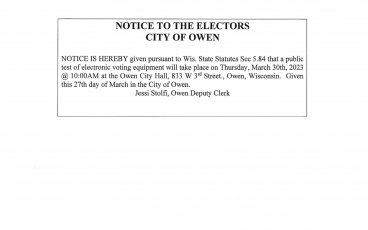 Public Test of Voting Equipment